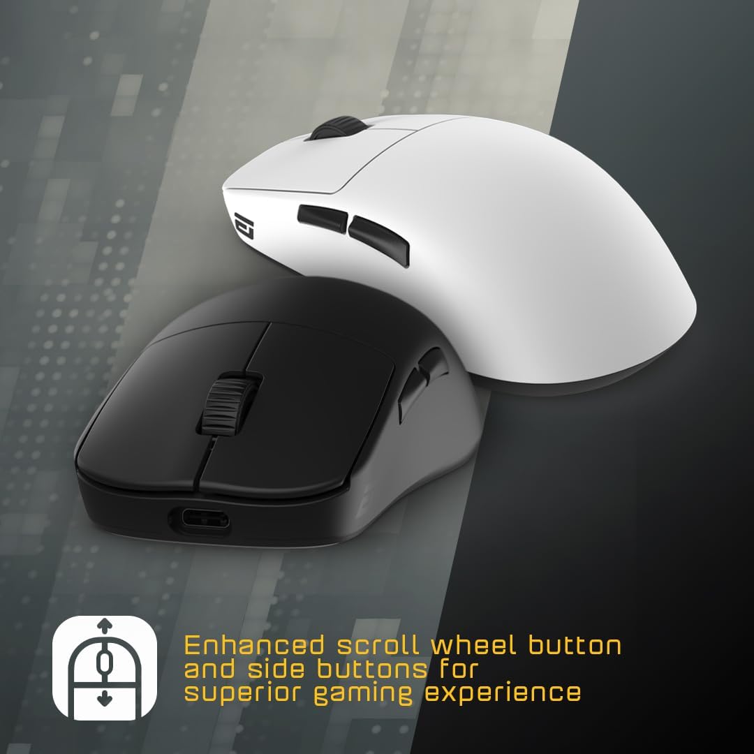 Wireless Gaming Mouse PAW3370 Optical Sensor Mod-Friendly