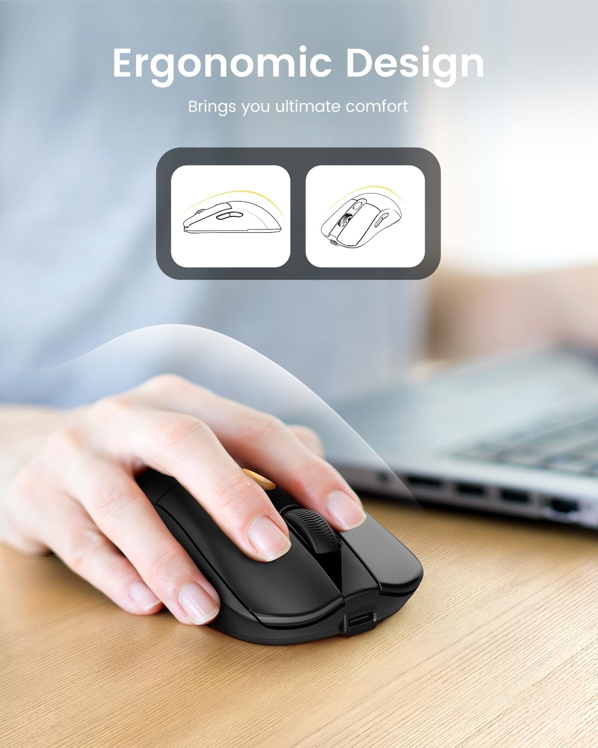 Wireless Mouse Type C Rechargeable Dual Mode