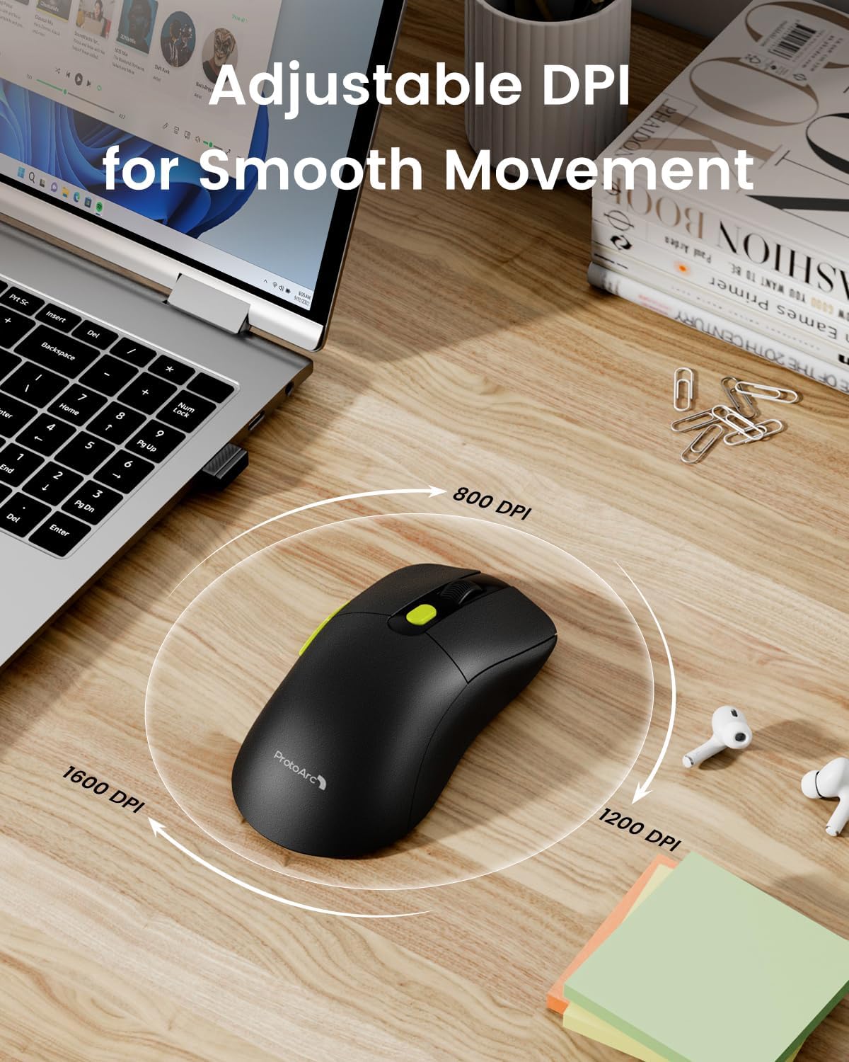 Wireless Mouse Type C Rechargeable Dual Mode