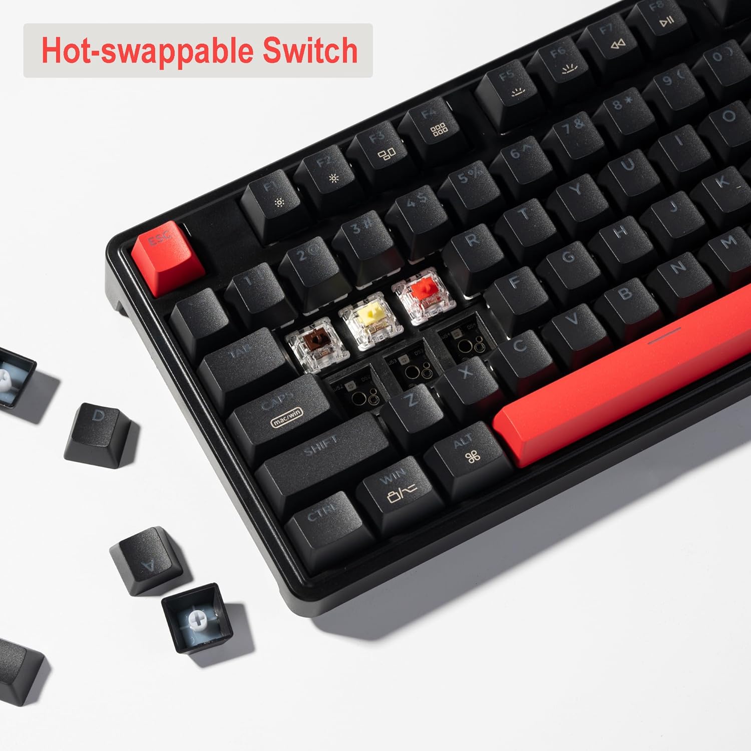 Custom Gaming Keyboard Programmable 87 Keys Compact TKL Layout