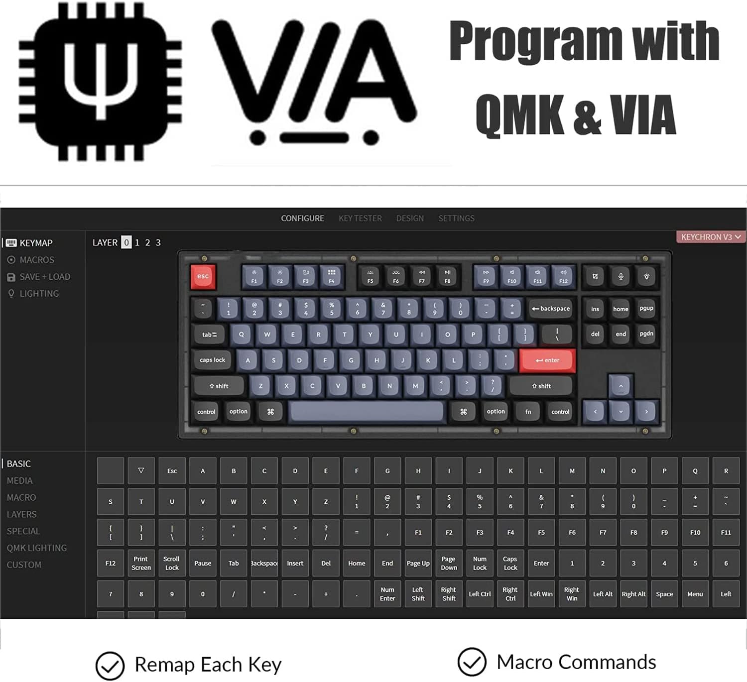 TKL 80% Layout Custom Wired Mechanical Keyboard