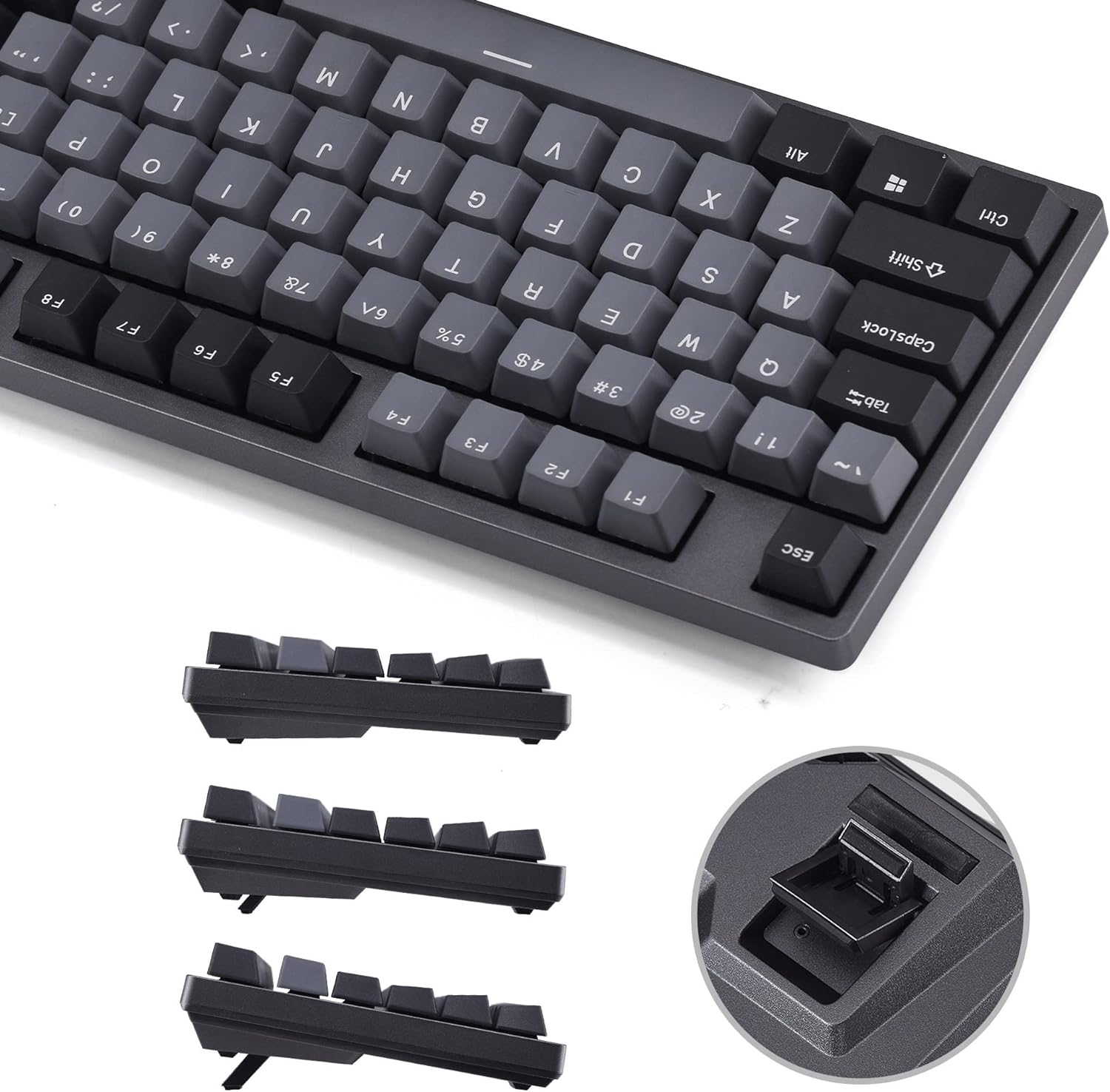 Wired Mechanical Gaming Keyboard - 87 Key - Double Shot PBT