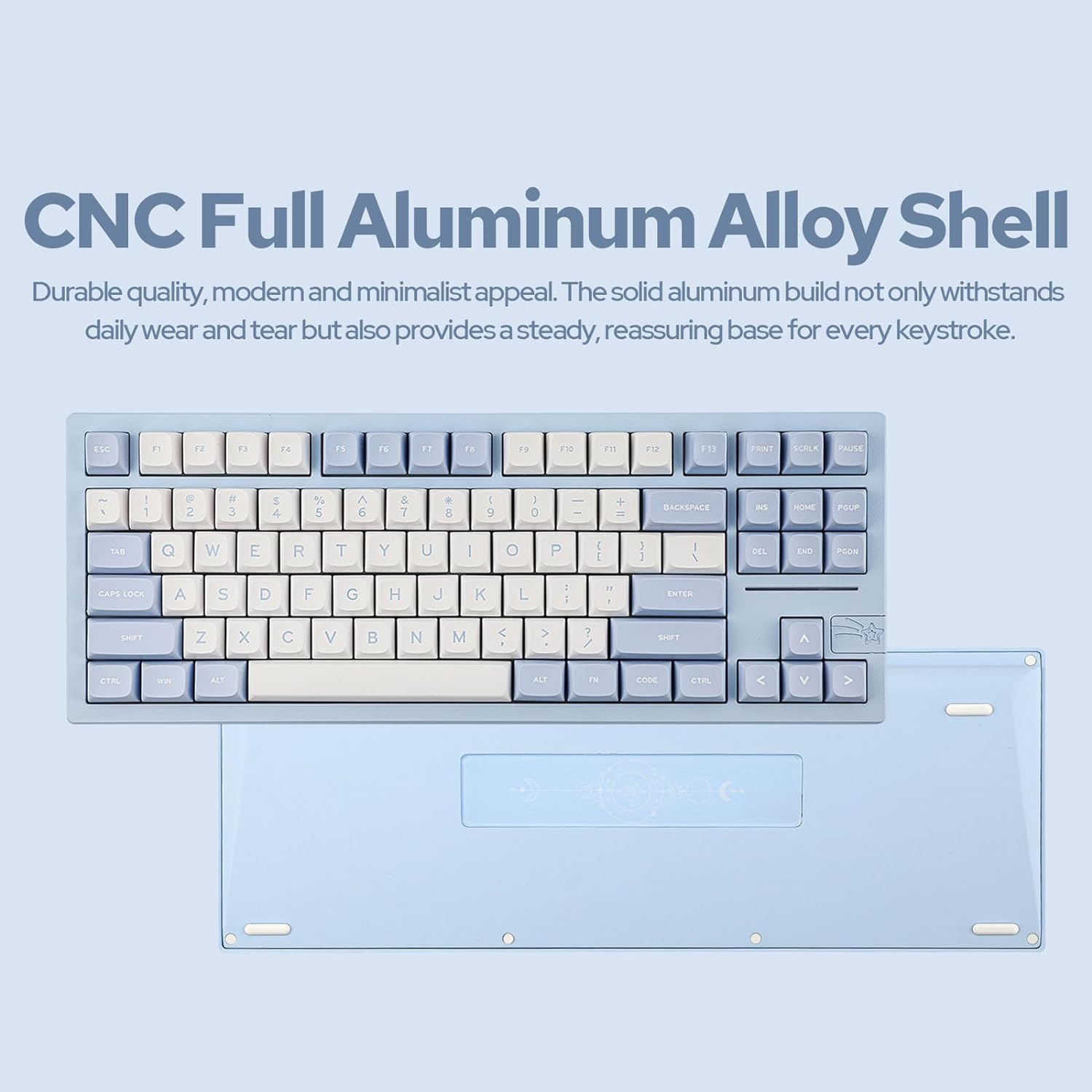 Gaming Wireless Mechanical Keyboard Aluminum Alloy Hot-Swappable Gasket-Mounted - KeysCaps