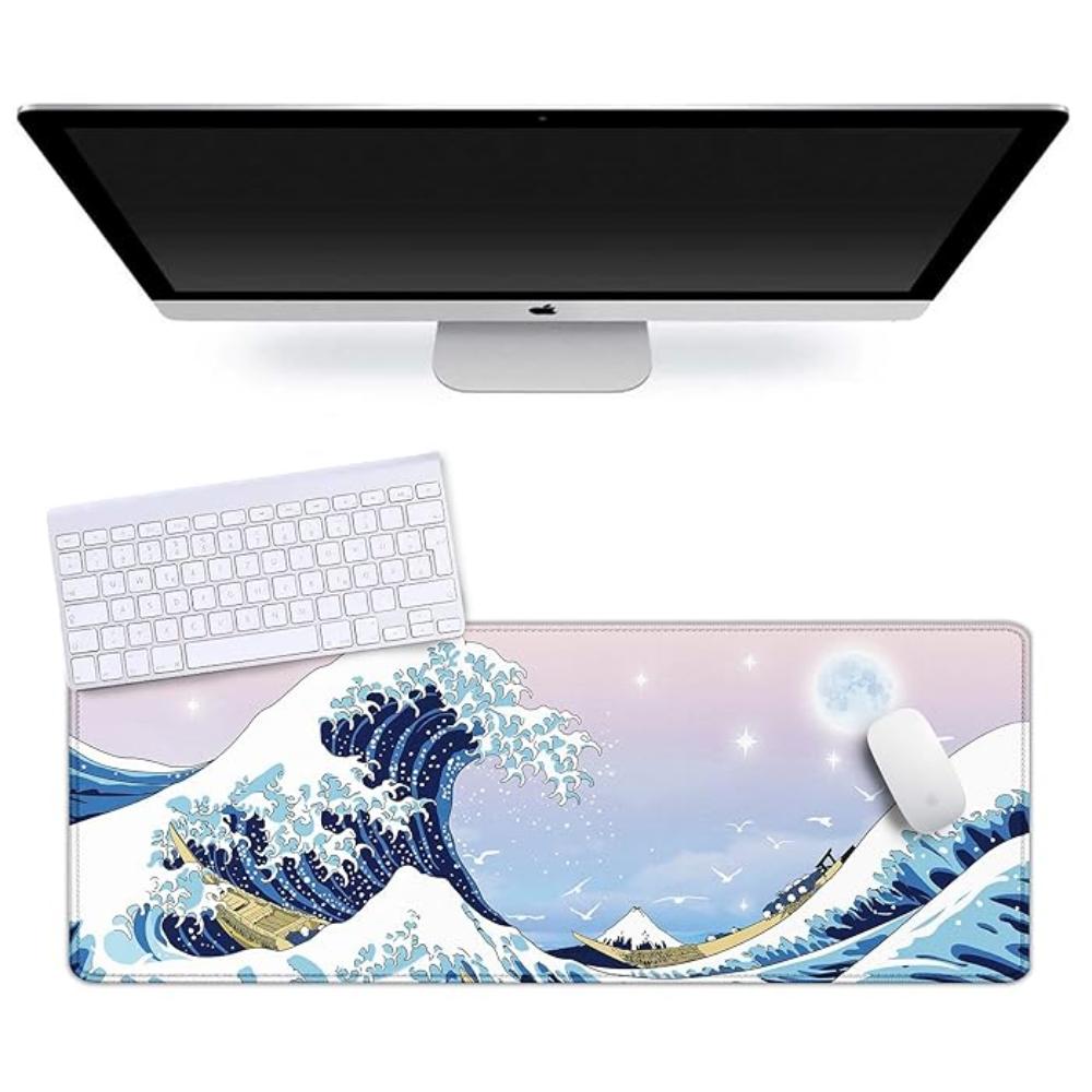 Large Extended Gaming Mouse Pad Stitched Non-Slip