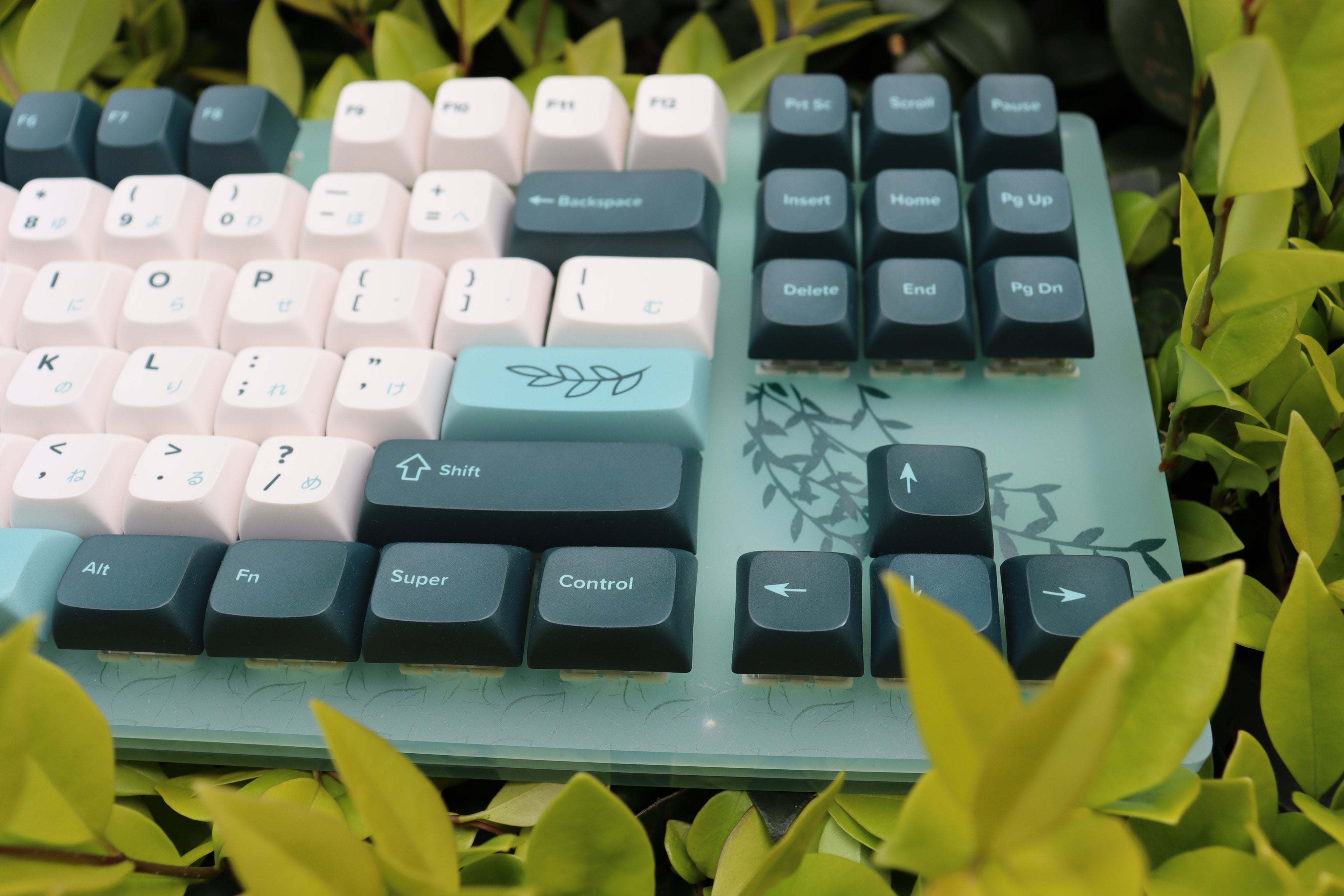 Gaming Mechanical Keyboard TKL Hot Swappable RGB with Plant Theme