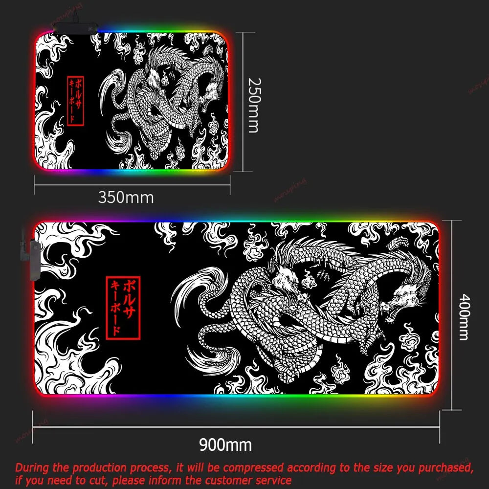 Dragon HD Desk Mat XXL RGB Gaming Mousepad