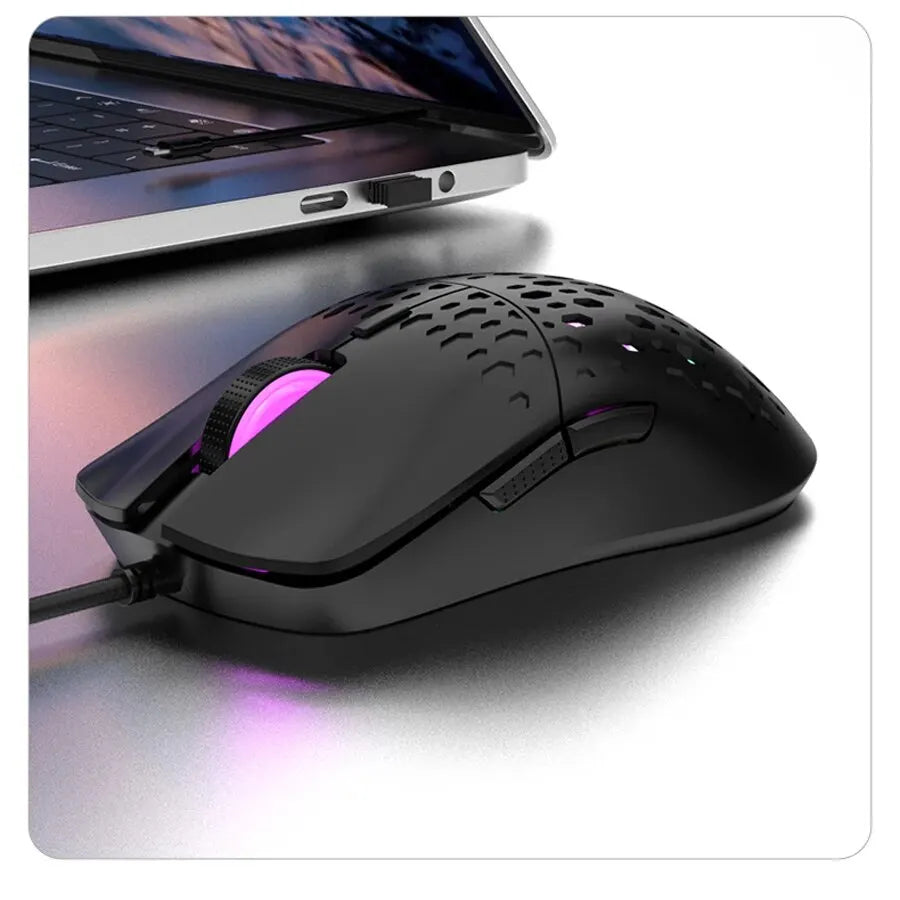 Gaming Colorful Lighting Mouse 6 Keys - Wired