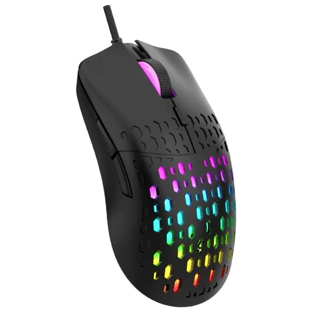 Gaming Colorful Lighting Mouse 6 Keys - Wired