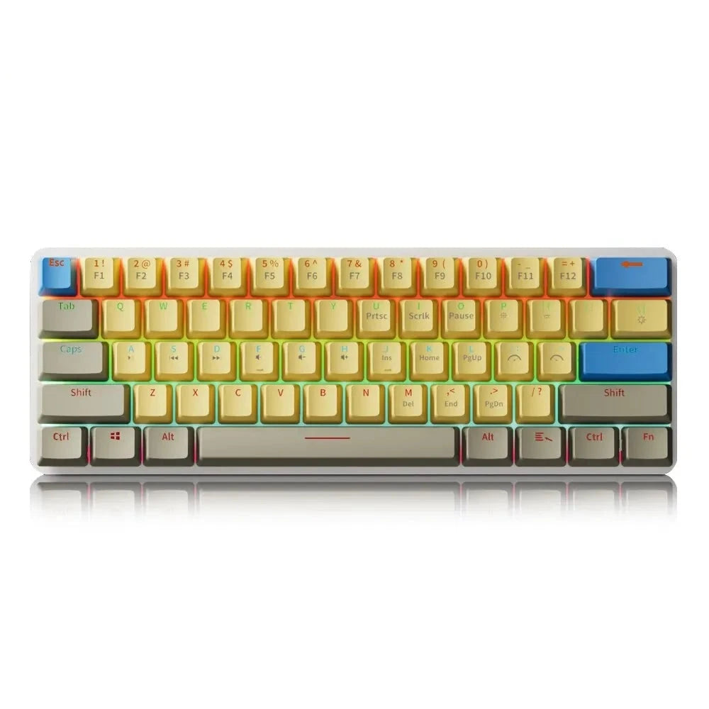 USB Wired Gaming Mechanical Keyboard Backlit Red Switches
