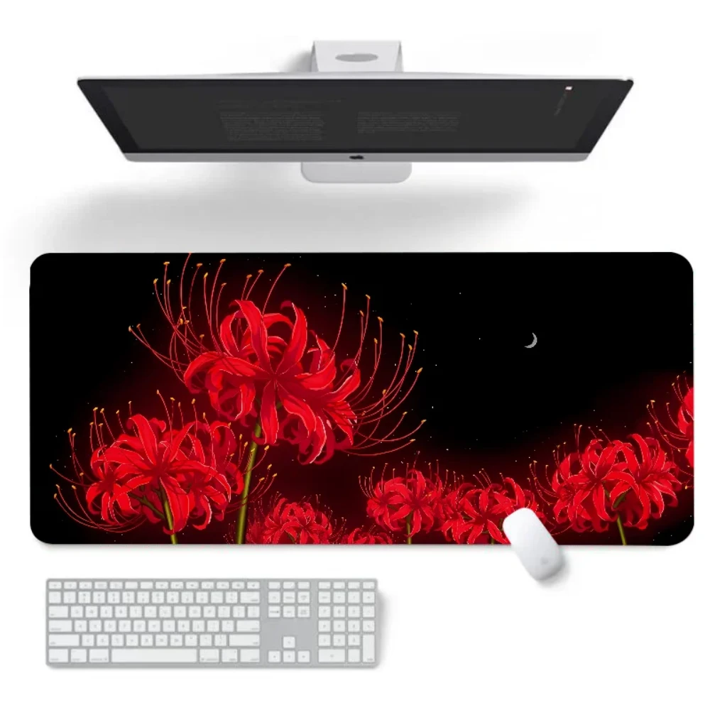 Flowers & Cherry Large Gaming Mousepad