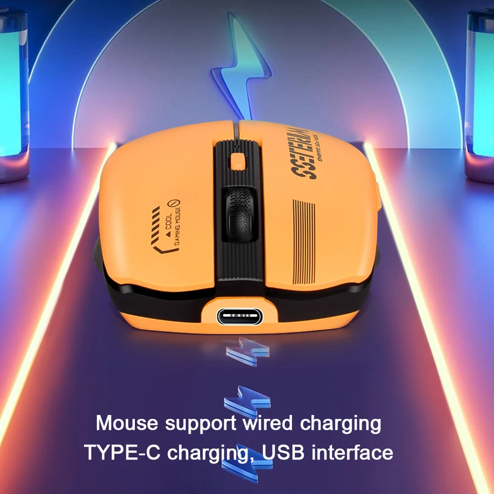 Ergonomic Rechargeable Gaming Mouse USB 2.4G Wireless RGB