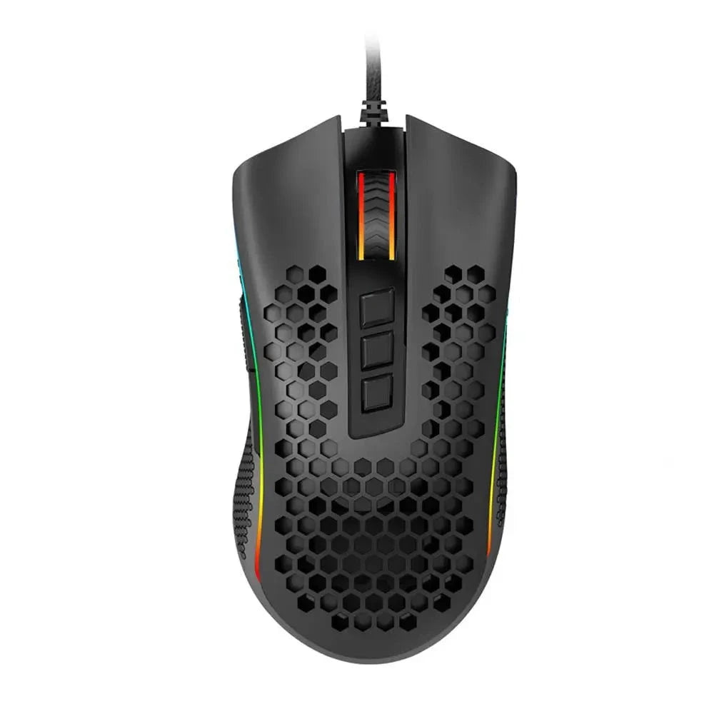 Storm USB Wired RGB Gaming Ultralight Honeycomb Mouse 12400 DPI