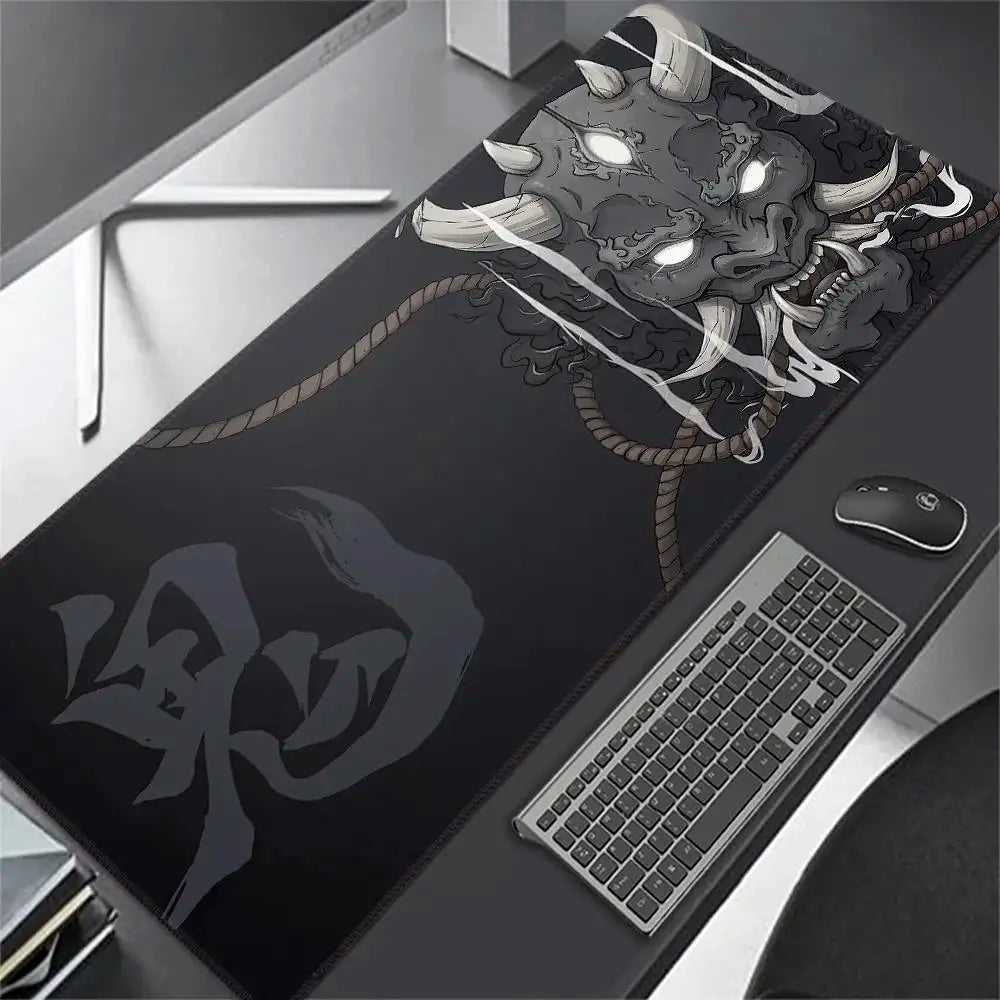 Japanese Oni Design Gaming  Large Desk Mousepad