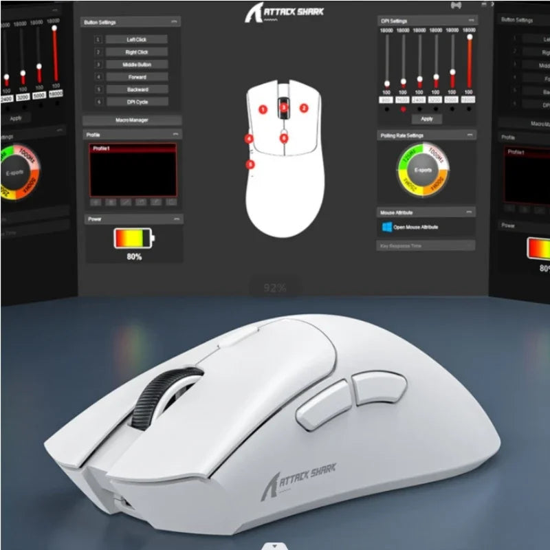 Wireless Gaming Mouse Tri-mode Macro