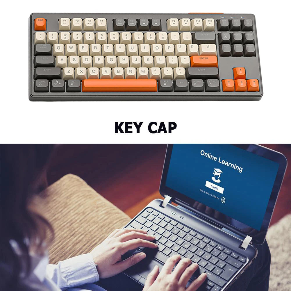 Wireless Mechanical Keyboard 2.4G Bluetooth Hot-Swappable RGB Backlit